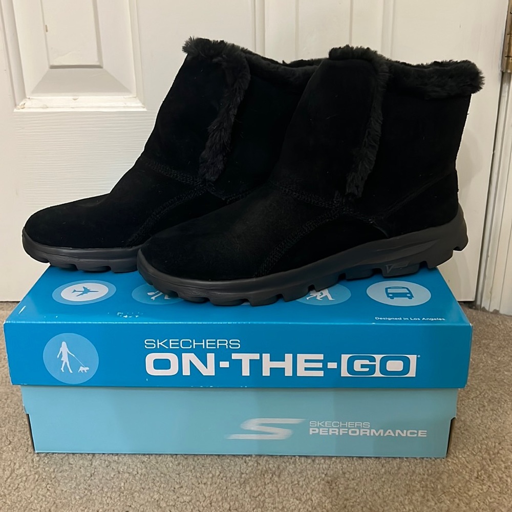 Skechers On-The-Go Suede Boots